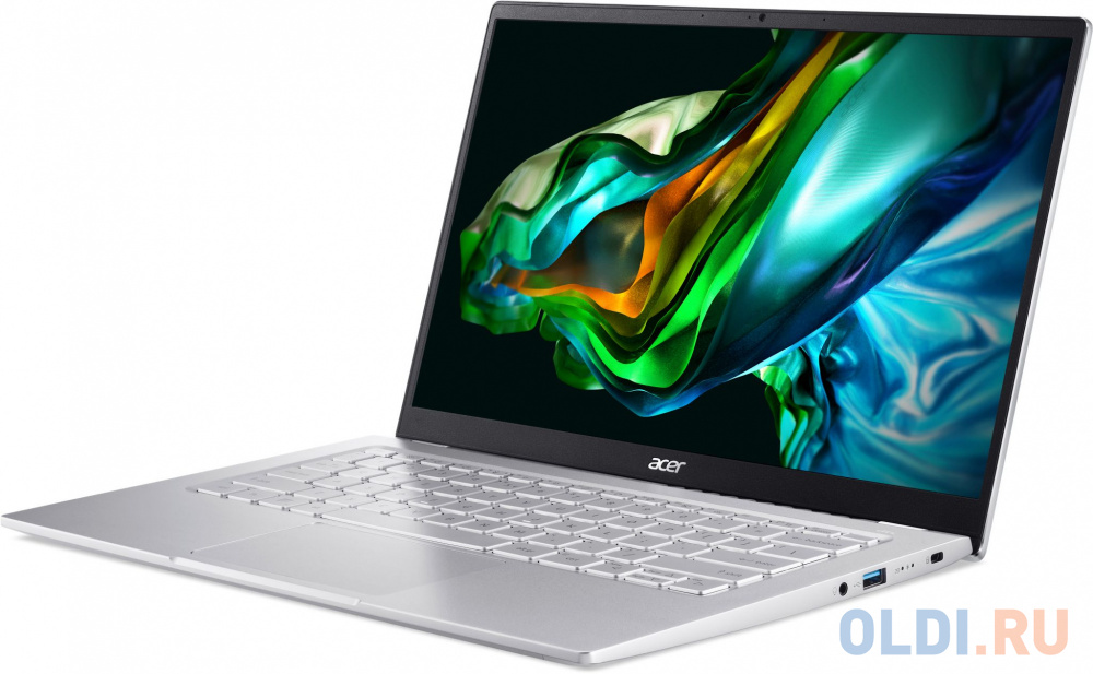 Ноутбук Acer Swift Go 14 SFG14-41-R2U2 Ryzen 5 7530U 16Gb SSD512Gb AMD Radeon 14" IPS FHD (1920x1080) Windows 11 Home silver WiFi BT Cam (NX.KG3C в Москвe