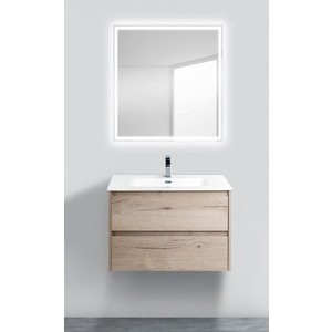 Тумба с раковиной BelBagno Kraft 70, Rovere Galifax Bianco (KRAFT-700-2C-SO-RGB, BB700ETL)