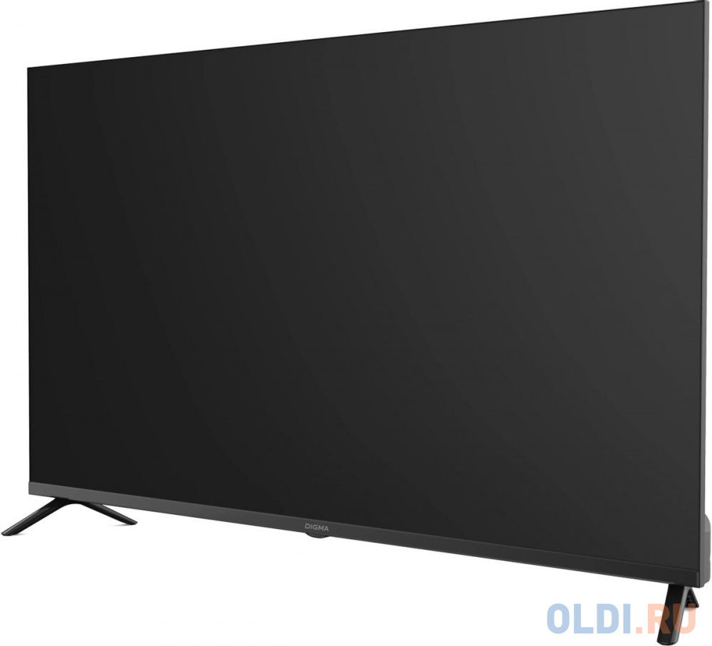 Телевизор LED Digma 43" DM-LED43UBB40 Салют ТВ Frameless Metal черный 4K Ultra HD 60Hz DVB-T DVB-T2 DVB-C DVB-S DVB-S2 USB WiFi Smart TV