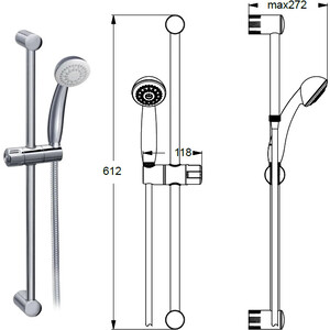 Комплект смесителей Vidima Uno 3 в 1 BA234AA, BA322AA, BA187AA (BD127AA)