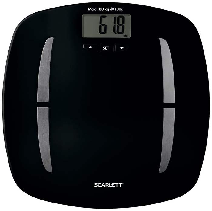 Весы Scarlett SC-BS33ED83, до 180 кг, диагностические, черный (1625954)
