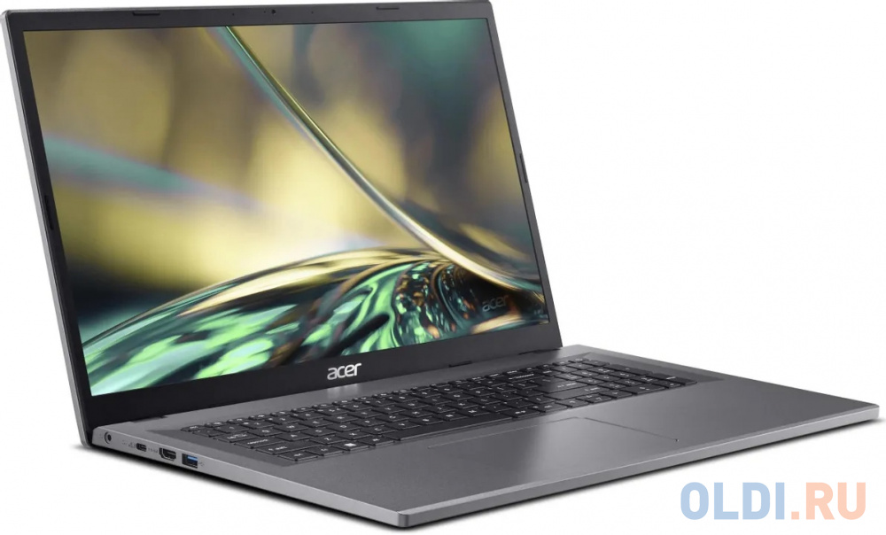 Ноутбук Acer Aspire A317-55P Core Processor N100/8Gb/SSD256Gb/17.3&quot;/IPS/FHD/NoOS/silver (NX.KDKCD.008)