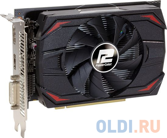 Видеокарта PowerColor PCI-E AXRX 550 4GBD5-DHV2/OC AMD Radeon RX 550 4Gb 128bit GDDR5 1183/6000 DVIx1 HDMIx1 DPx1 HDCP Ret в Москвe