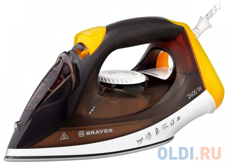 Утюг Brayer BR4003 2400Вт жёлтый коричневый в Москвe