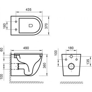 Унитаз подвесной безободковый BelBagno Sfera-R сиденье микролифт (BB046CHR, BB105SC)