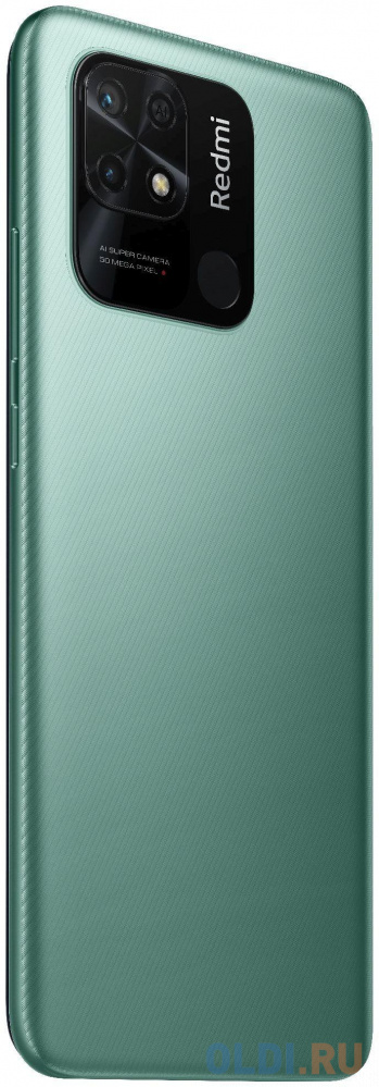 Смартфон Xiaomi Redmi 10C Mint Green (220333QNY), 17,04 см (6.71&quot;) 1650 x 720 пикселей, 2.4GHz+1.8GHz, 8 Core, 4 GB, 64 GB, 1 ТБ, 50 МП + 2 М