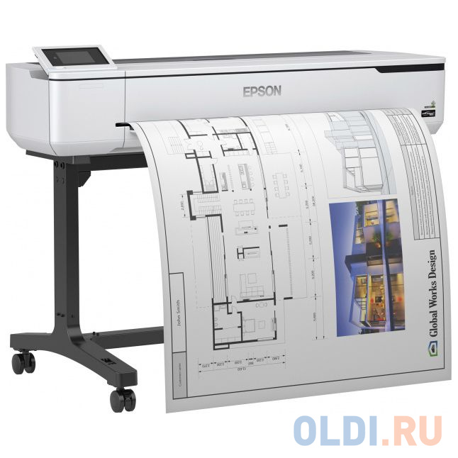 Плоттер струйный Epson SureColor SC-T5100 (A0; 36 (914 мм); 4-цветная струйная печать; 2400 x 1200;  31 сек А1; USB; LAN; Wifi)