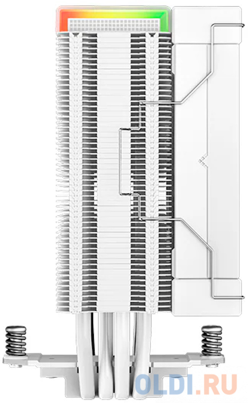 DEEPCOOL AK400 DIGITAL WH LGA1700/1200/115X/AM5/AM4 (18шт/кор, TDP 260W, PWM, Fan 120mm, 4 тепл. трубки, ARGB, белый) RET