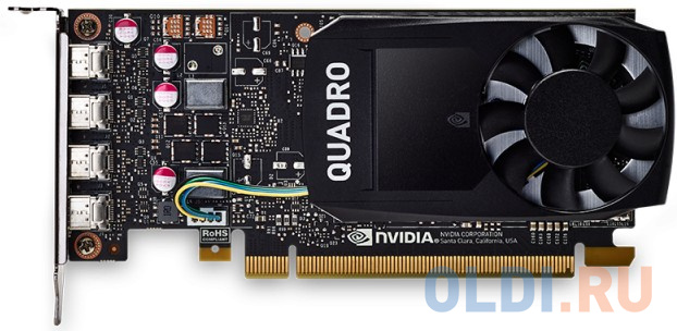 Видеокарта PNY Quadro P1000 VCQP1000V2-PB 4096Mb