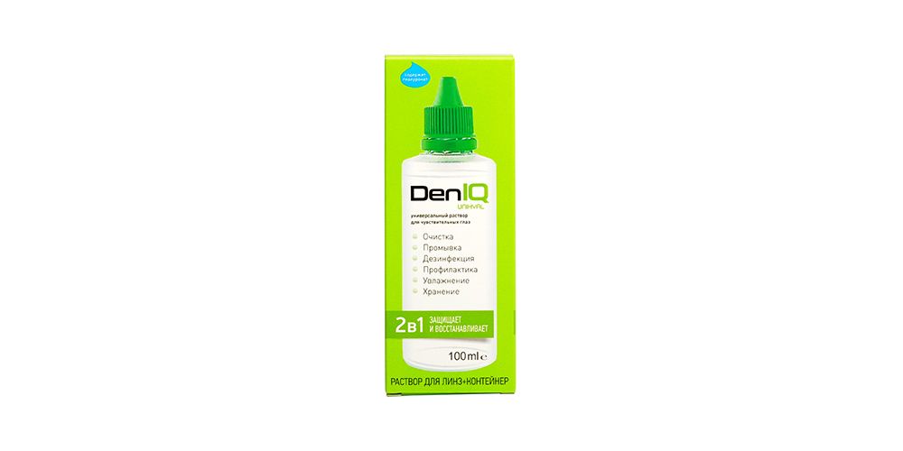 Раствор для линз DenIQ UNIHYAL (100ml)