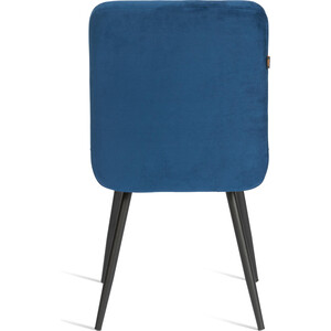 Стул обеденный TetChair Medeo, разборный, велюр, 47х56х89, Blue (синий)