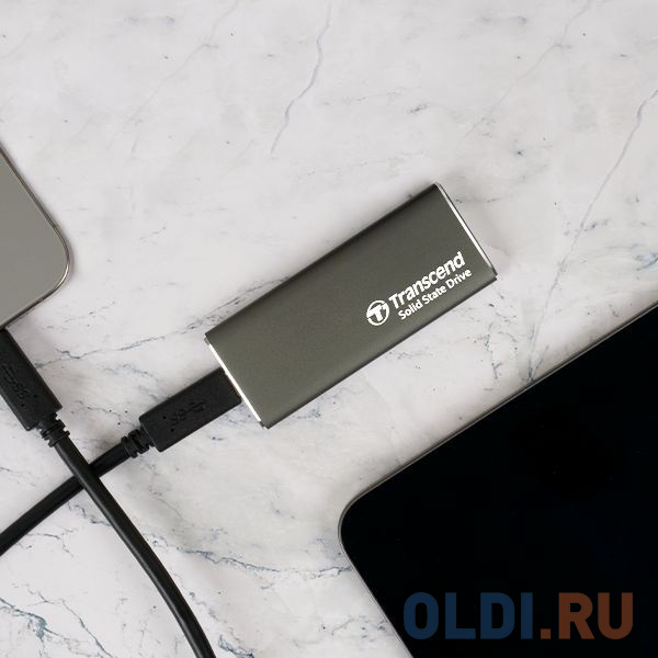 Накопитель SSD Transcend USB-C 1TB TS1TESD265C серый