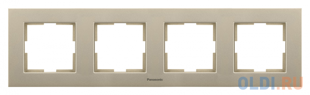 Рамка Panasonic Karre Plus WKTF08042BR-RU 4x горизонтальный монтаж пластик бронза (упак.:1шт)