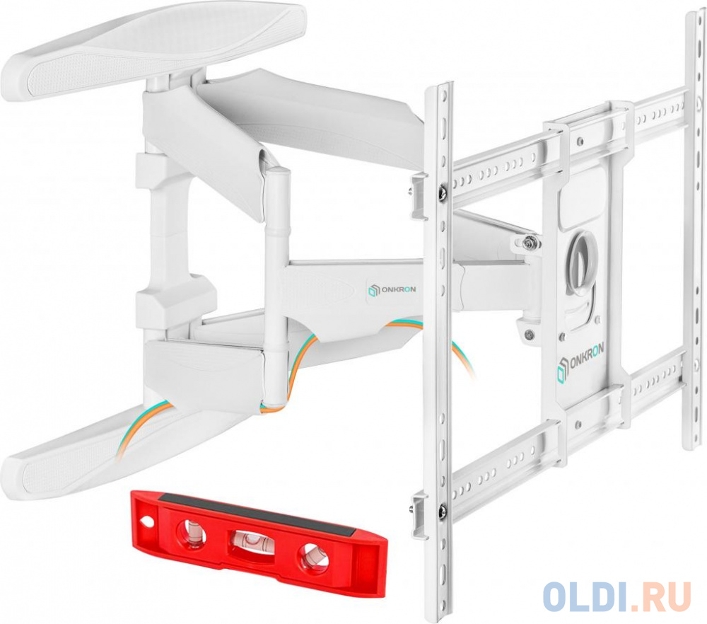 ONKRON M6L белый Для телевизоров диагональю 40"-70" Максимальная нагрузка: 45,5 кг VESA: 200x100, 200x200, 200x300, 200x400, 300x100, 300x20 в Москвe