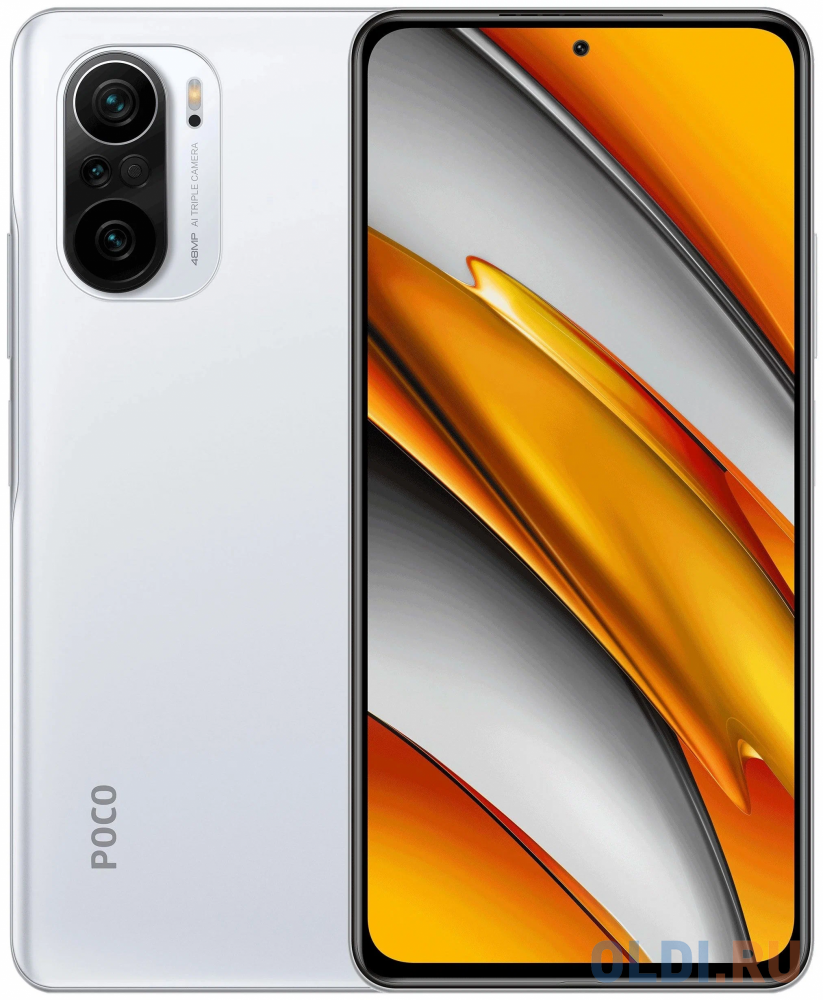 Смартфон Xiaomi POCO F3 Arctic White (M2012K11AG), 16,9 cm (6.67&quot;) 20:9 1080 x 2400, 1 х 3.2ГГц + 3 х 2.4ГГц + 4 х 1.8ГГц, 8 Core, 8GB RAM, 256 G