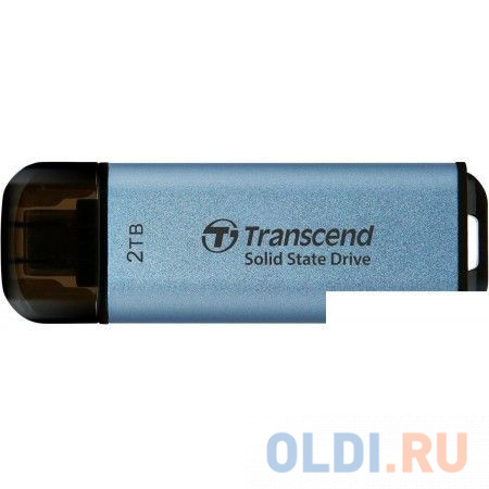 Накопитель SSD Transcend USB-C 2TB TS2TESD300C ESD300 голубой