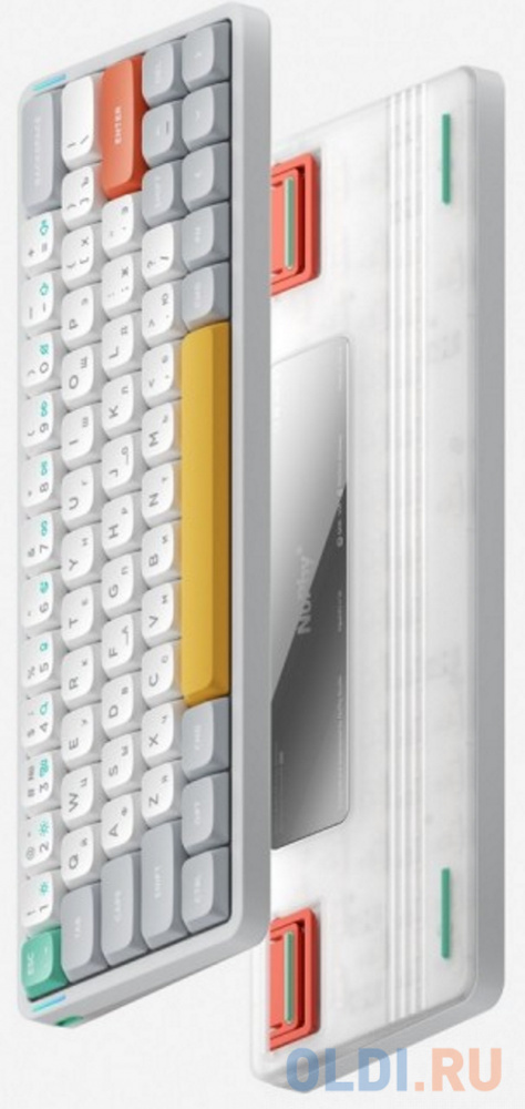 Беспроводная механическая клавиатура QMK Nuphy AIR60v2, 64 клавиши, RGB подсветка, Cowberry Switch