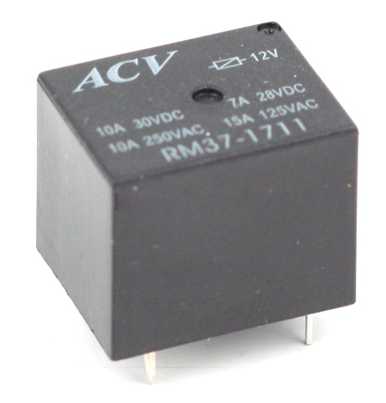 Реле  ACV RM37-1711 5-ти конт мини 12~14B/15A,