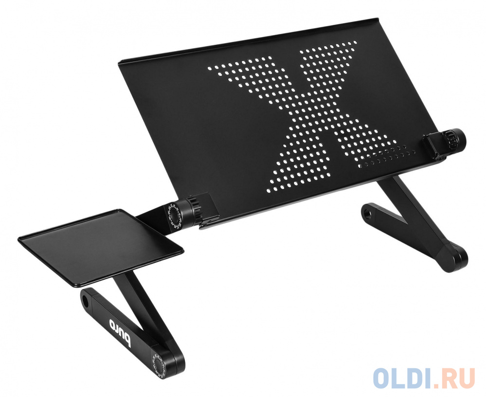 Стол для ноутбука Buro BU-804 столешница металл черный 48x26см