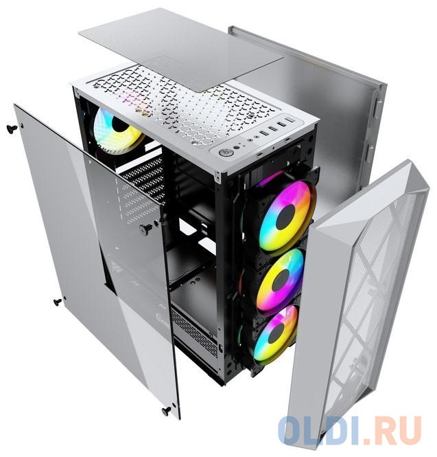 Корпус ATX Powercase CMRMW-L4 Без БП белый