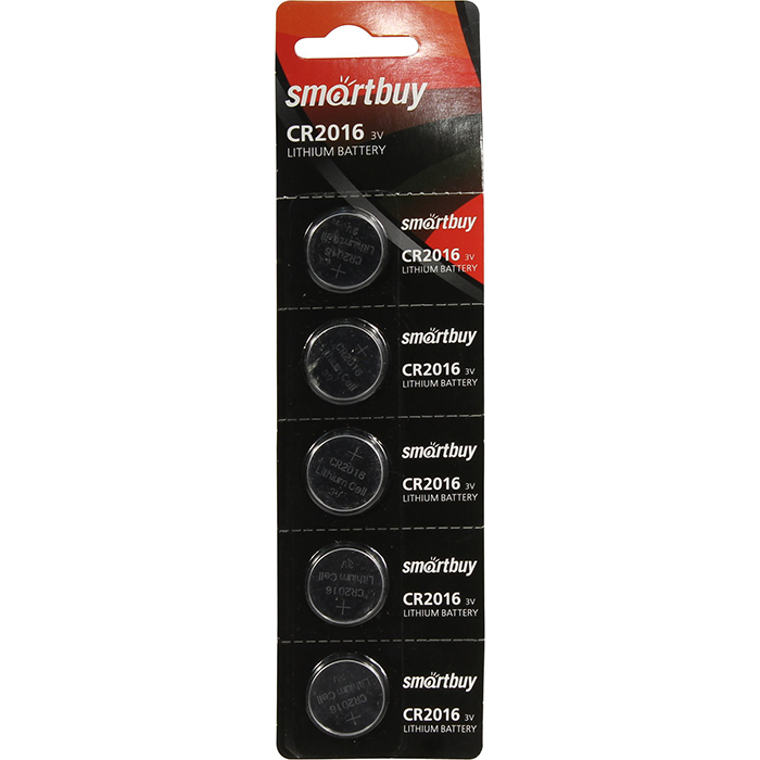 Батарея Smartbuy CR2016-5, 3V 5шт
