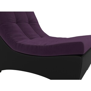 Кресло АртМебель Монреаль кресло велюр фиолетовый экокожа черный