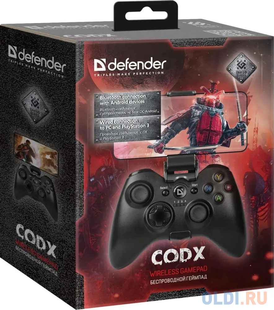 Беспроводной геймпад DEFENDER CODX (USB, Bluetooth, Android, 400 мАч)