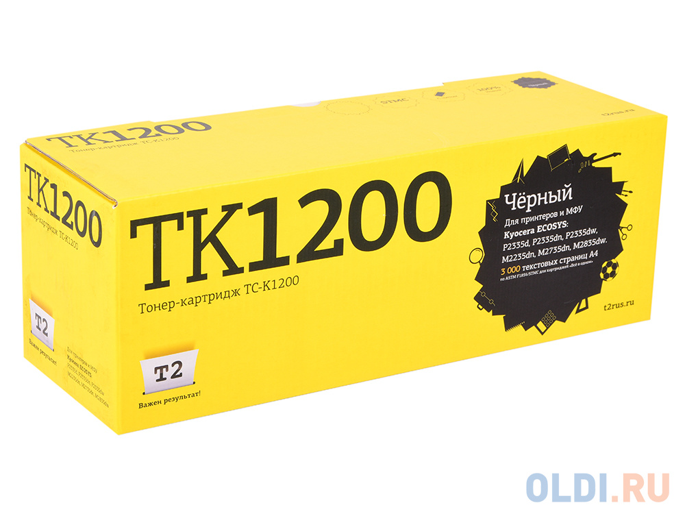 Картридж T2 TC-K1200 3000стр Черный