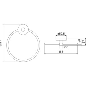 Полотенцедержатель IDDIS Sena (SENSSO0i51)