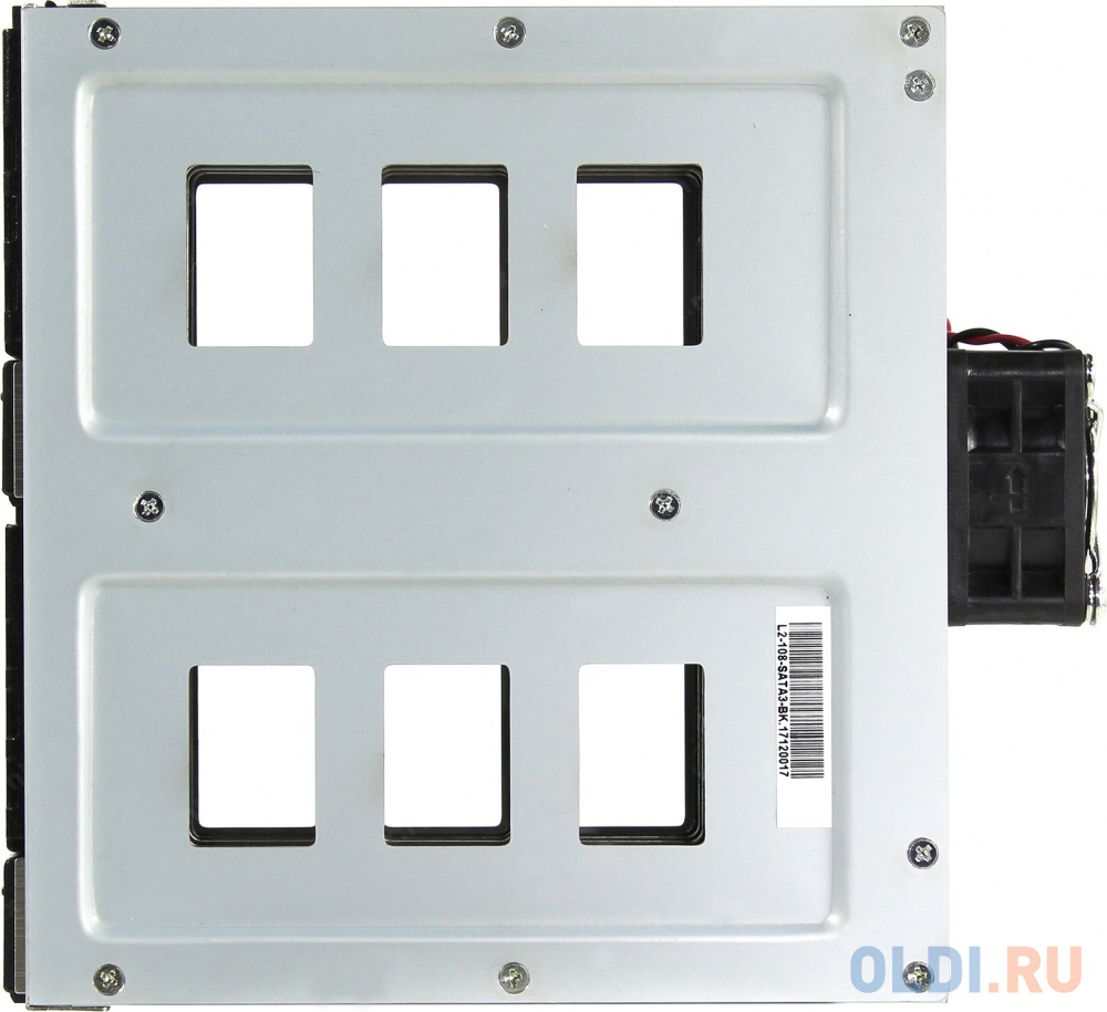 Procase L2-108-SATA3-BK {Корзина L2-108SATA3 8 SATA3/SAS, черный, с замком, hotswap mobie rack module for 2,5" slim HDD(1x5,25) 2xFAN 40x15mm}