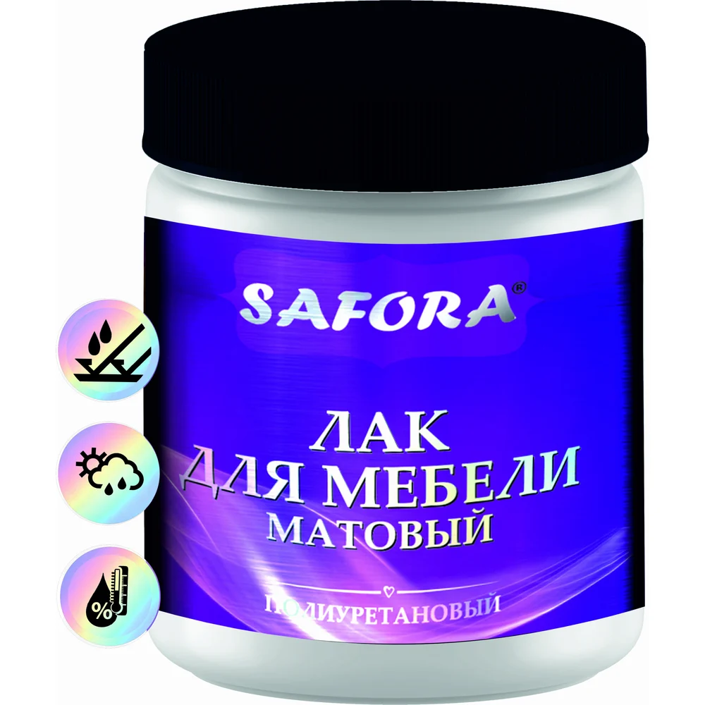 Полиуретановый лак для мебели SAFORA