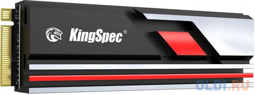 Твердотельный накопитель SSD M.2 KingSpec 512Gb XG7000 PRO Series <XG7000-512 PRO> (PCI-E 4.0 x4, up to 7500/2700MBs, 3D NAND, 300TBW, NVMe 1.3,