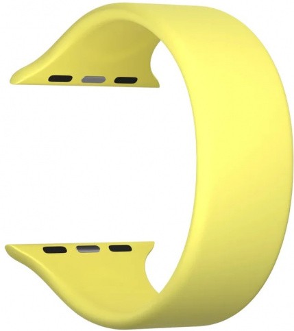 Ремешок Lyambda Atria для Apple Watch, 42-44 мм, силикон, желтый (DSJ-23-44-YL)
