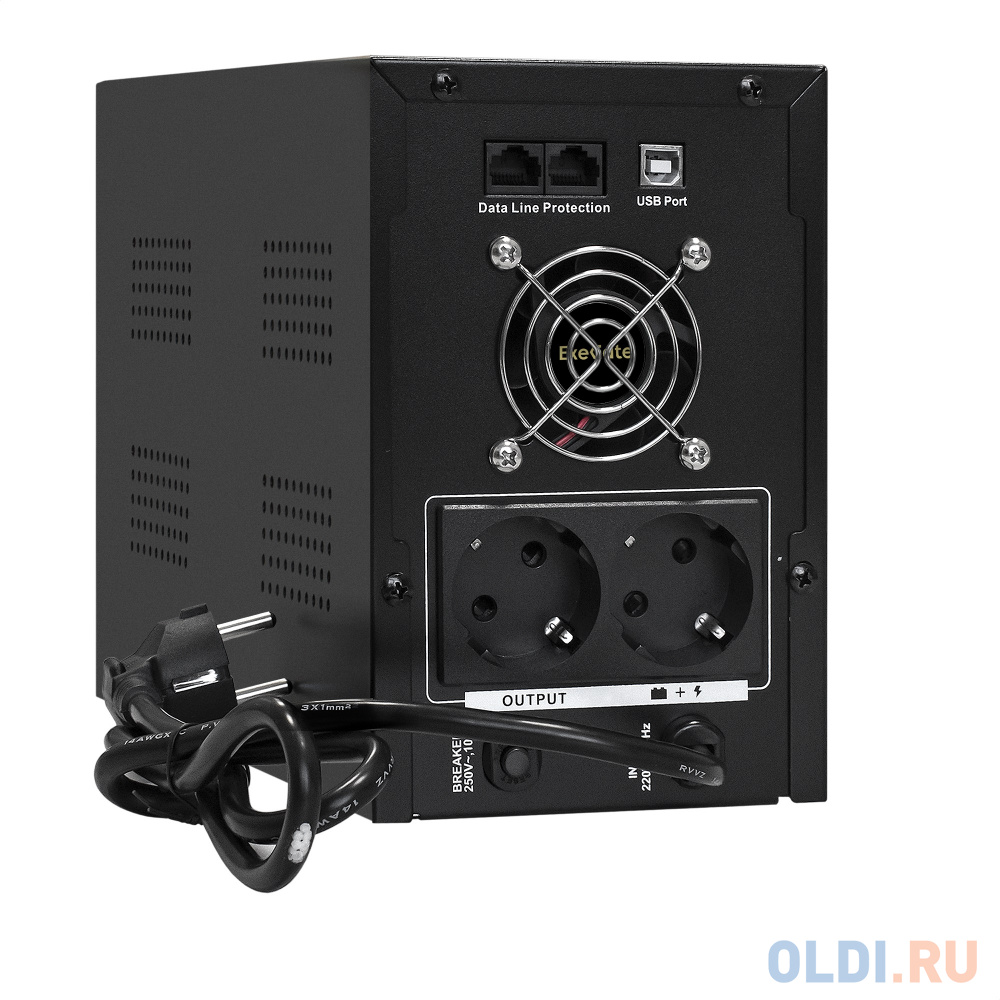 Exegate EX292613RUS ИБП ExeGate SpecialPro UNB-2200.LED.AVR.2SH.RJ.USB <2200VA/1300W,LED, AVR,2*Schuko, RJ45/11, USB, металлический корпус, Black&g в Москвe