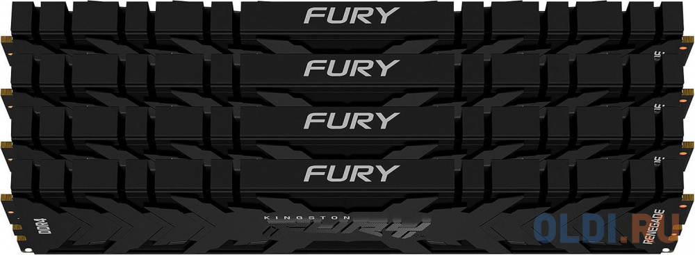 Kingston 32GB 3200MHz DDR4 CL16 DIMM (Kit of 4) FURY Renegade Black