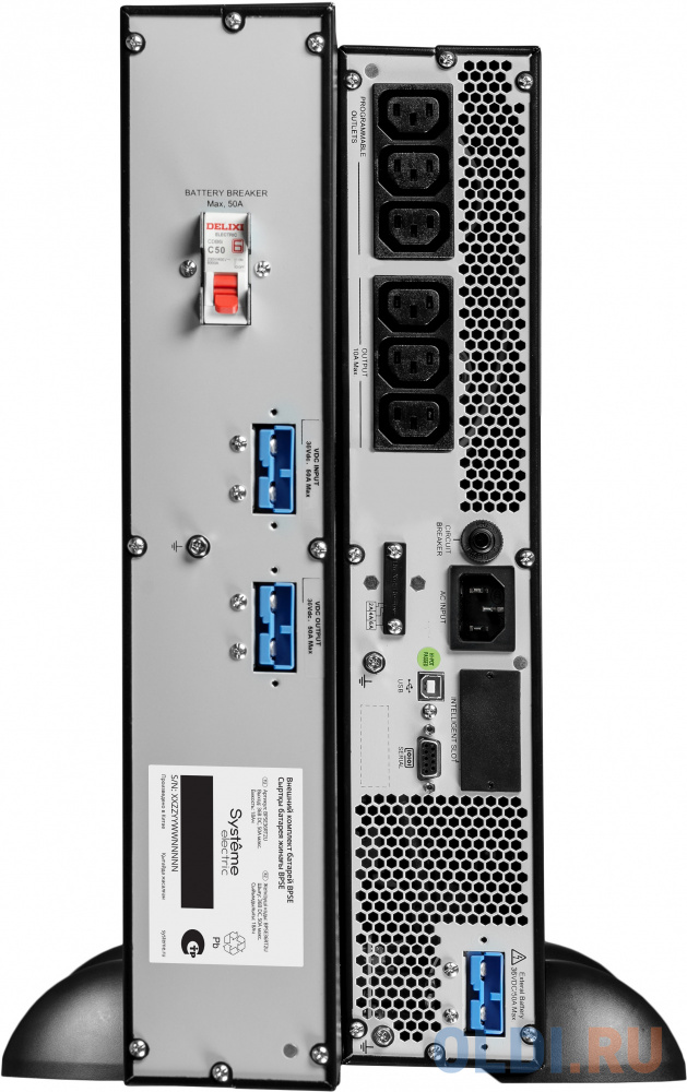 Источник бесперебойного питания Systeme Electriс SRV SRVSE1KRTXLI 900Вт 1000ВА черный без батареи