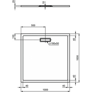 Душевой поддон Ideal Standard Ultraflat New 100х100 (T448801)