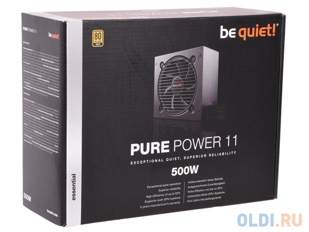 Блок питания Be quiet PURE POWER 11 500W 500 Вт