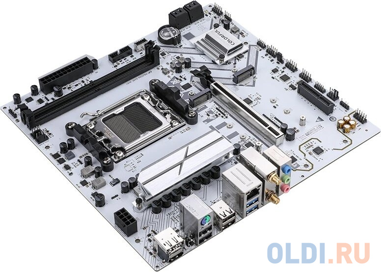 Материнская плата Colorful BATTLE-AX A620M-GHA WIFI V14 A620 AM5 2xDDR5 1xPCIEx16 1xPCIEx4 2xM.2 1xTypeC 4xUSB3.2Gen1 8xUSB2.0 4xSATA3.0 2.5G DP HDMI