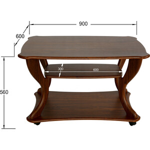 Стол журнальный Мебелик Маэстро СЖ-02 орех (П0005461) в Москвe