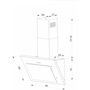 Вытяжка Hebermann HBKH 60.2 B