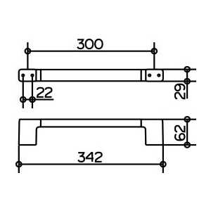 Поручень для ванны Keuco Moll 300 мм (12707010000)