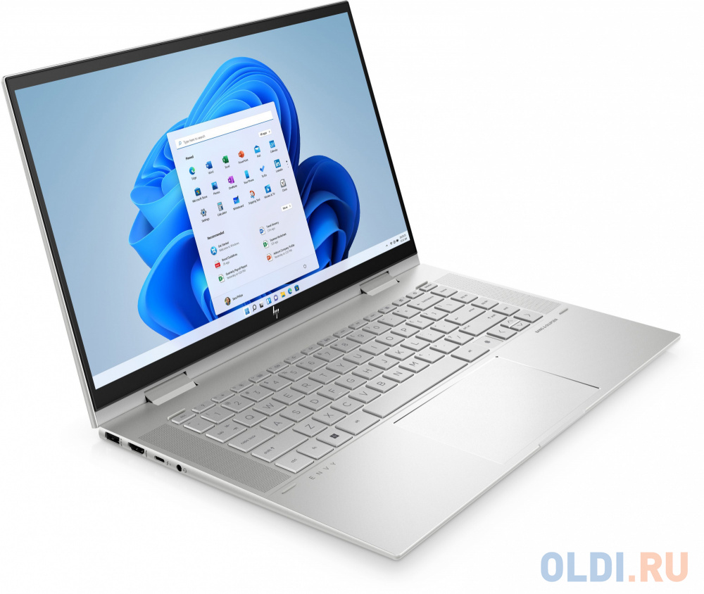 Ноутбук HP Envy x360 15-ES2501DX Core i7 1260P 16Gb SSD512Gb Intel UHD Graphics 15.6" IPS Touch FHD Windows 11 Home blue WiFi BT Cam (8L3A5UA)