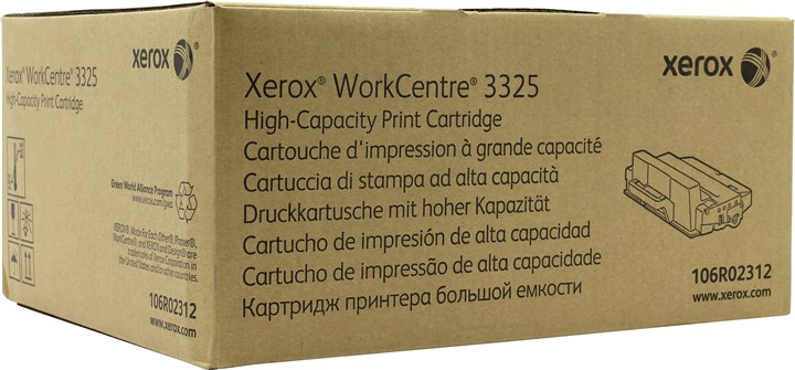 лазерный Xerox 106R02312, черный, 11000 страниц, оригинальный для Xerox WorkCentre 3325