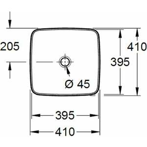 Раковина-чаша Villeroy Boch Artis CeramicPlus 41х41 (417841R1)