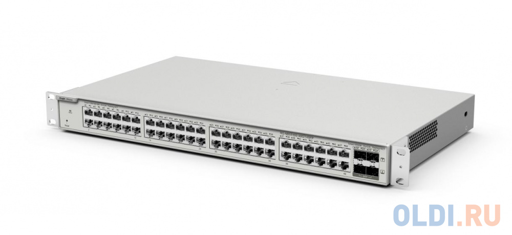 Reyee 48-Port 10G L2 Managed POE Switch, 48 Gigabit RJ45 POE/POE+ Ports,4 *10G SFP+ Slots, 370W PoE Power budget,19-inch Rack-mountable Steel Case