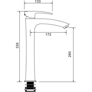 Смеситель для раковины Gappo G1007-11 хром (6959477697517)