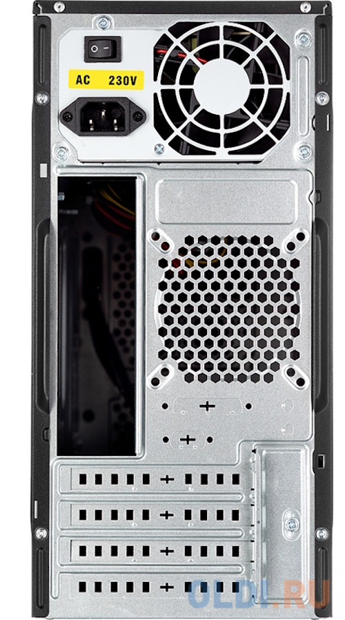 Корпус MiniTower Foxline FL-702 500W black (mATX, 2xUSB2.0) (FL-702-FZ500R)