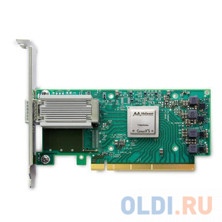 ConnectX®-5 EN network interface card, 100GbE single-port QSFP28, PCIe3.0 x16, tall bracket, ROHS R6 в Москвe