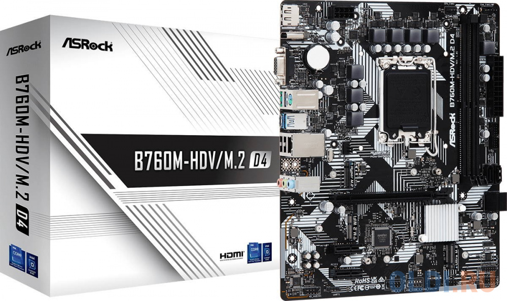 Материнская плата ASRock B760M-HDV/M.2 D4 90-MXBL40-A0UAYZ